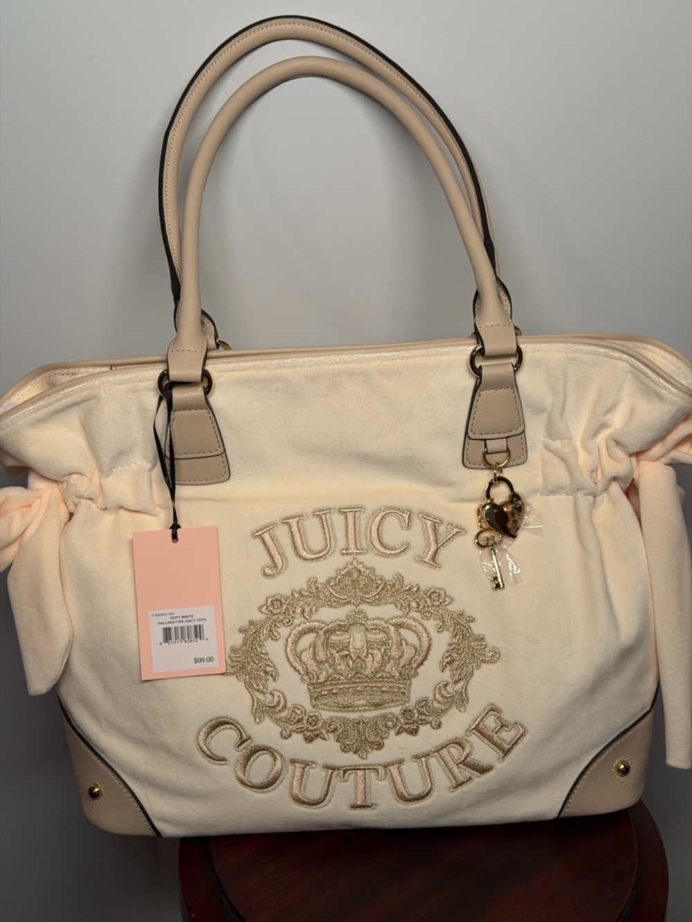 Juicy Couture Cream Embroidered Logo Satchel Duo - Picture 3 of 16
